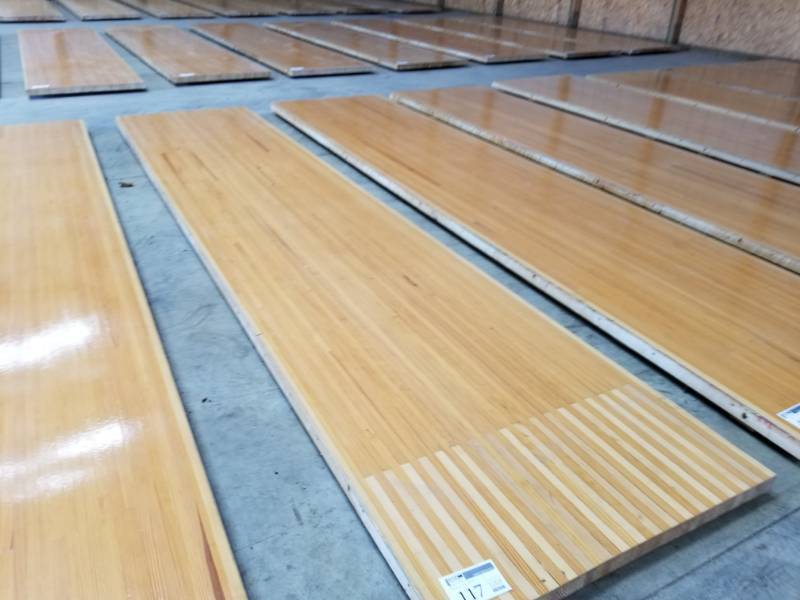 lot 117 image: Pine Wood Bowling Alley Wood Flooring