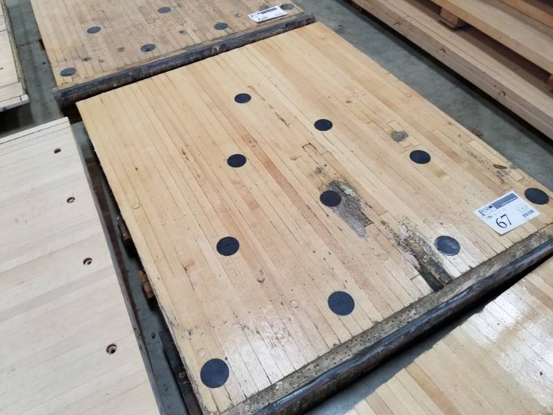 lot 67 image: Maple Wood Bowling Alley Wood Flooring
