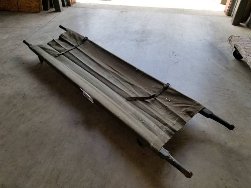 lot 107 image: 7ft. Army Cot