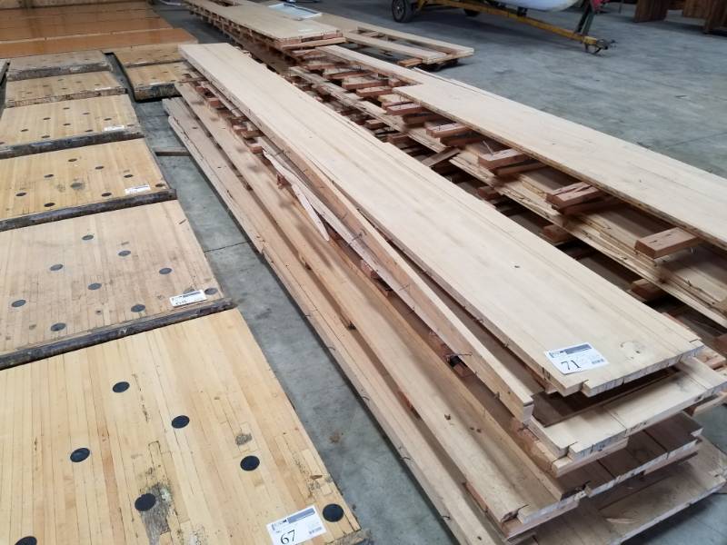 lot 71 image: Maple Wood Bowling Alley Wood Flooring