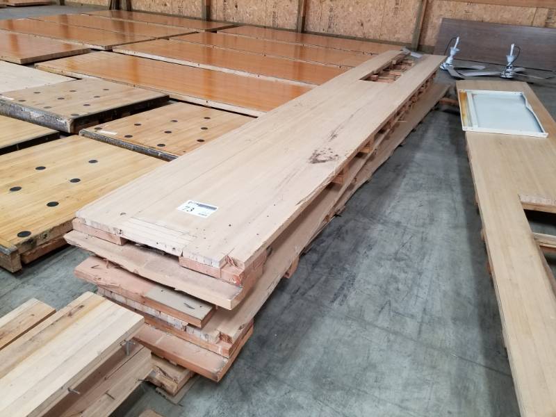 lot 73 image: Maple Wood Bowling Alley Wood Flooring