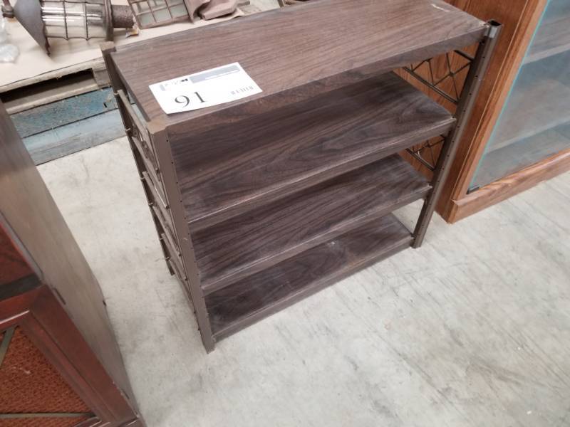 lot 91 image: 4-Tier Metal Shelf