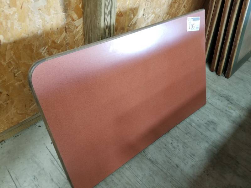 lot 103 image: Restaurant Booth Counter Top with Metal Stand