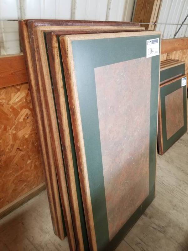 lot 104 image: Lot of (5) Restaurant Booth Tables