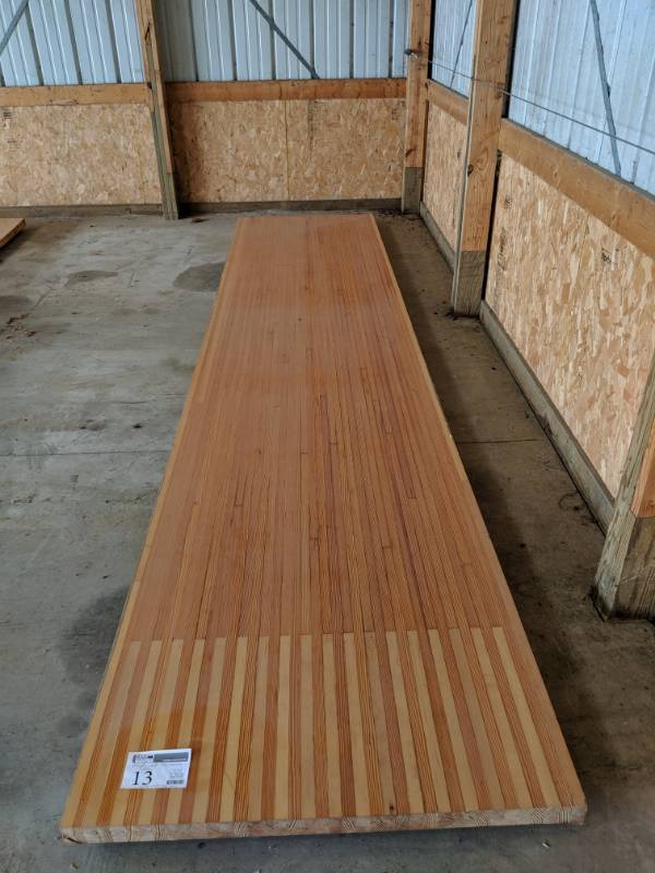 lot 13 image: Pine Wood Bowling Alley Wood Flooring