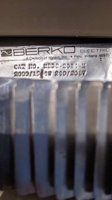 lot 121 image: Berko Baseboard Heater