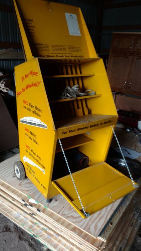 lot 52 image: Anco windshield wiper metal cart