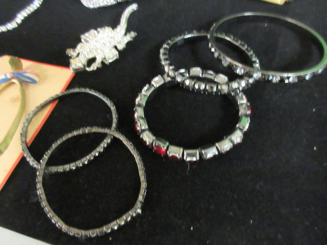 lot 301 image: COSTUME AND STERLING BRACELETS