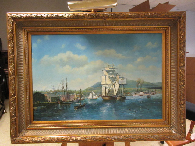 lot 311 image: ORIGINAL PAINTING FROM THE PILLSBURY MANSION