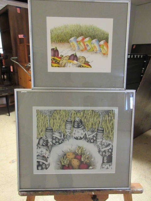 lot 313 image: LITHOGRAPHS BY MN ARTIST FAYE PASSOW