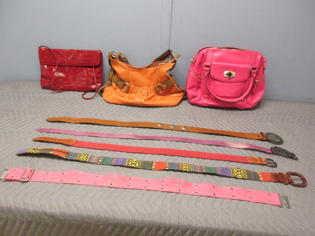 lot 350 image: TIGNANELLO HANDBAG, CLOTH AND LEATHER BELTS AND MORE