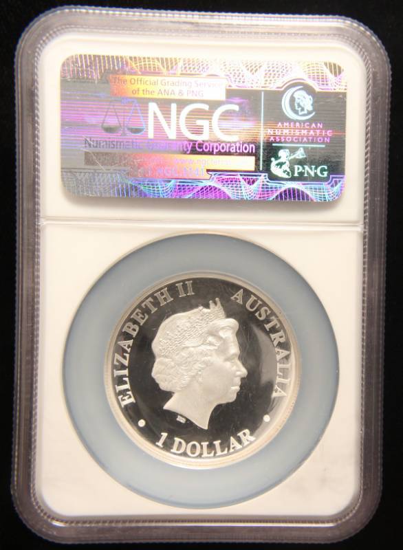 2014-P AUSTRALIA KANGAROO HIGH RELIEF SILVER PF70 NGC ULTRA CAM EARLY STRIKE