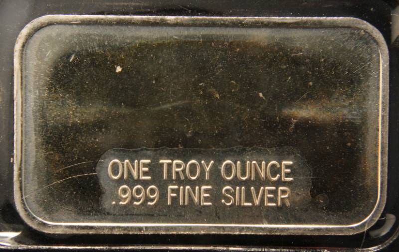 1 TROY OZ. .999 FINE SILVER BAR