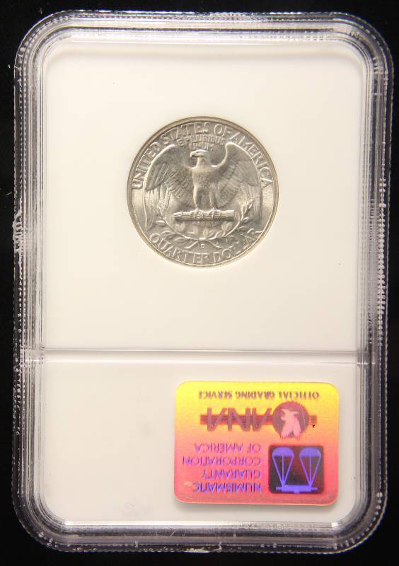 1943-D WASHINGTON QUARTER MS66 NGC