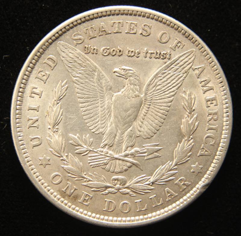1921 MORGAN SILVER DOLLAR AU