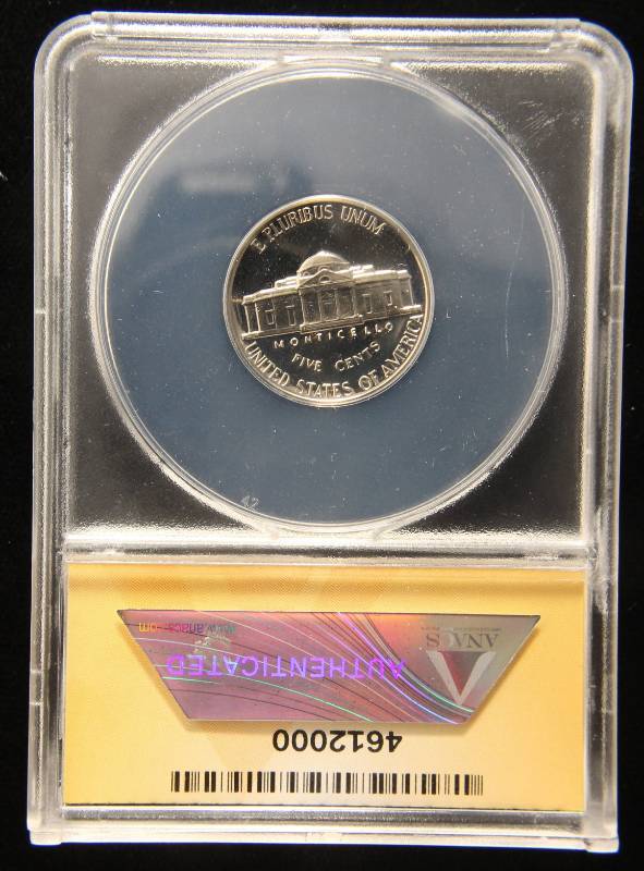 1963 PROOF JEFFERSON NICKEL PF67 ANACS