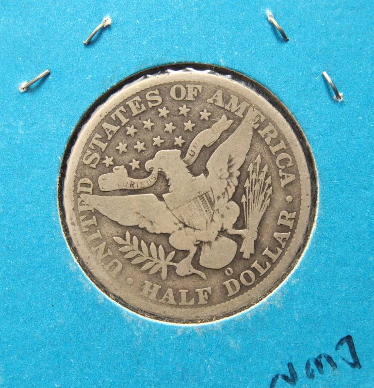 1908-O BARBER SILVER HALF DOLLAR