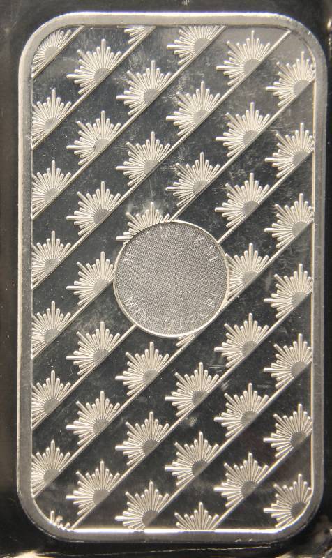 1 TROY OZ. .999 FINE SILVER BAR SUNSHINE MINTING