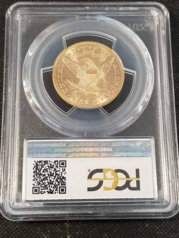 1880 US $10 LIBERTY GOLD EAGLE MS62 PCGS