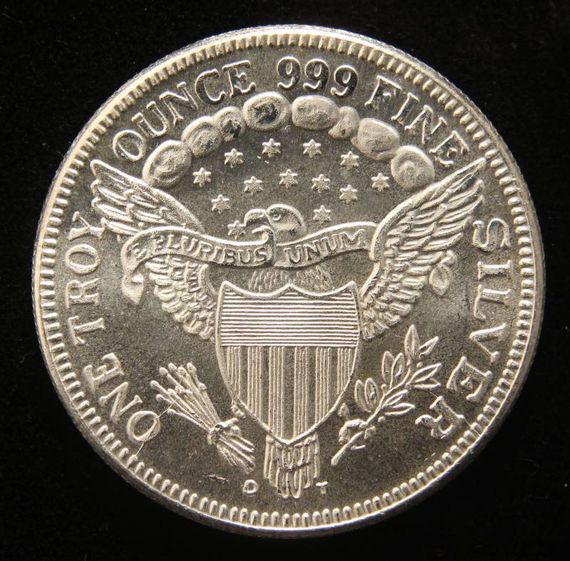 1 TROY OZ. .999 FINE SILVER EARLY DOLLAR DESIGN