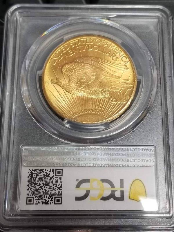 1927 US SAINT GAUDENS $20 DOUBLE EAGLE GOLD PIECE MS65 PCGS