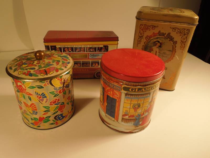 lot 10 image: 4 Collectible Tins