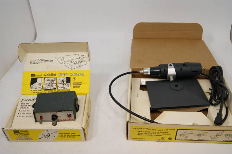 lot 10 image: Craftsman Portable Speed Control And Flexible Shaft Hobby Tool