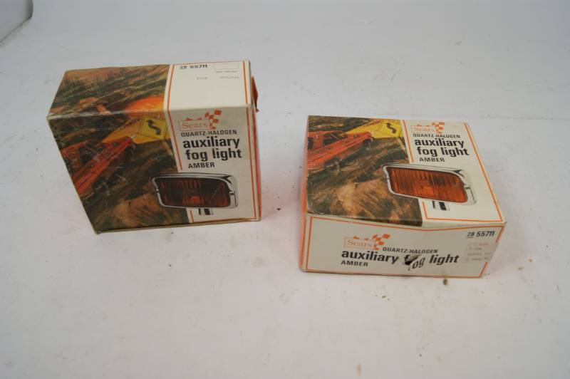 lot 20 image: Lot of 2 NIB Amber Auxiliary Fog Lights