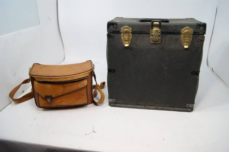 lot 41 image: Camera Bag And A Hard Sided Storage Container
