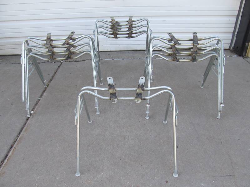 lot 23 image: Lot of 10 Original Mid Century HERMAN MILLER Narrow Chair Bases