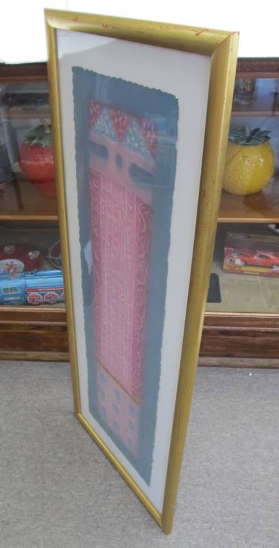 lot 45 image: Large Framed Signed Original Artwork by Eric Dergara