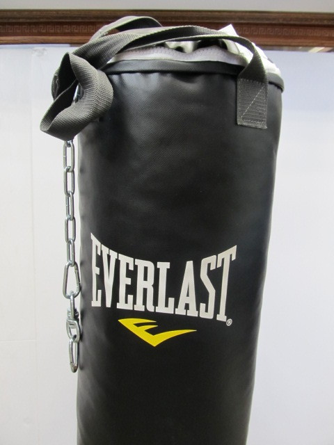 lot 76 image: Nice EVERLAST Heavy Punching Bag wGloves