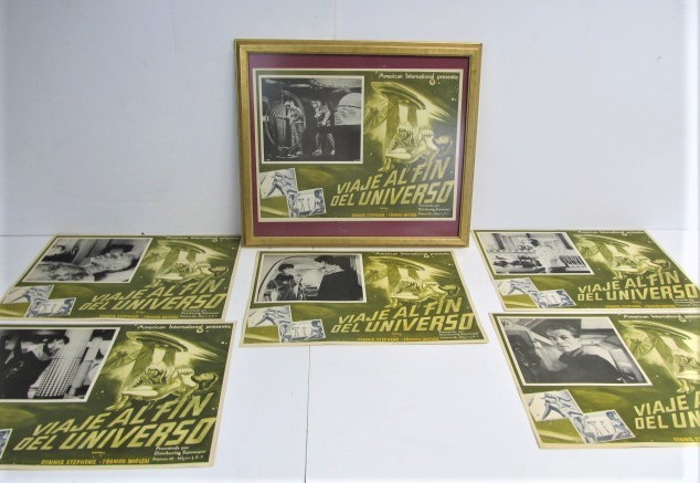 lot 79 image: Lot of 6 Vintage Mexican Sci-Fi Movie Poster Lobby Cards