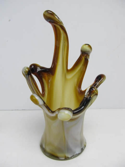 Large Vintage Hand Blown Murano Glass Vase Little Canada Estate