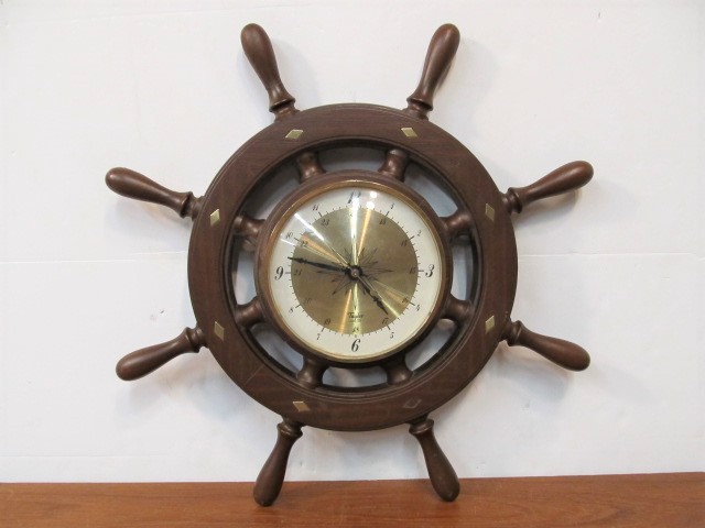 lot 165 image: Vintage Taylor Ships Wheel Wall Clock