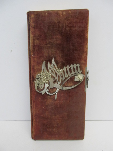 lot 123 image: Antique Victorian Photo Album wPhotos