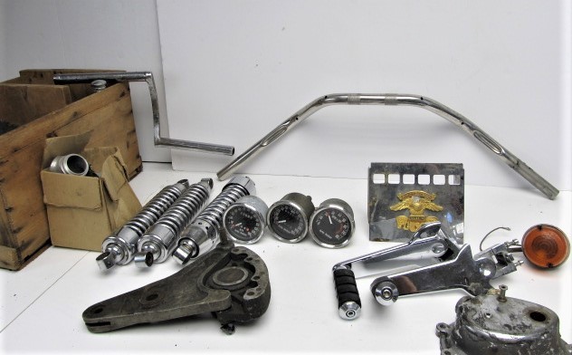 lot 129 image: Large Lot of Motorcycle Parts