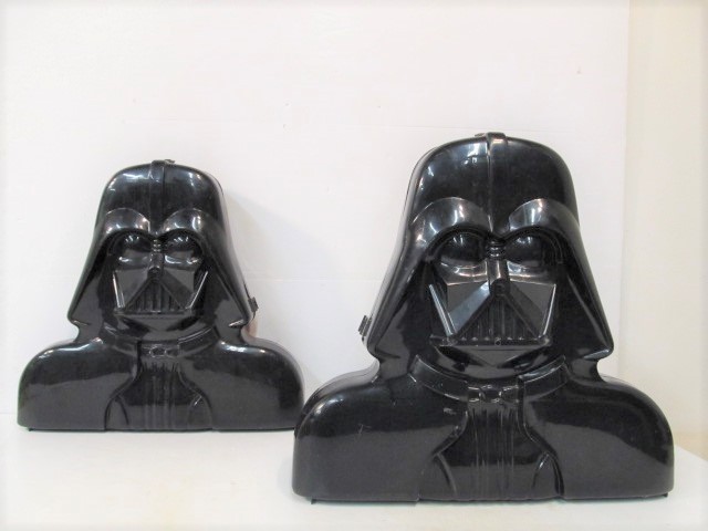 lot 175 image: Pair of Original 1970s STAR WARS Darth Vader Action Figure Cases