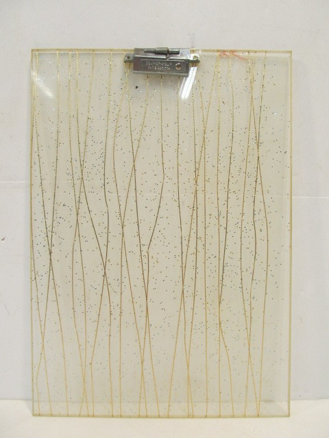 lot 170 image: Vintage Mid Century 1960s Atomic LUCITE Clipboard