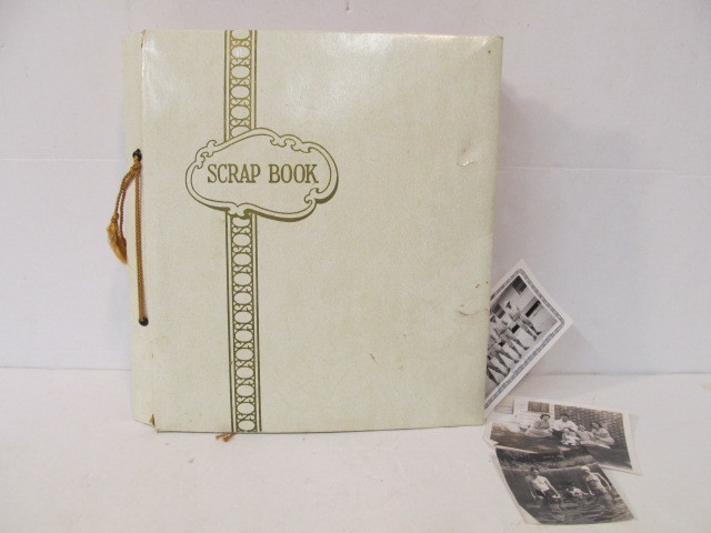 lot 178 image: Very Cool Vintage Scrapbook Full of Photos Railroad Items Souvenirs etc