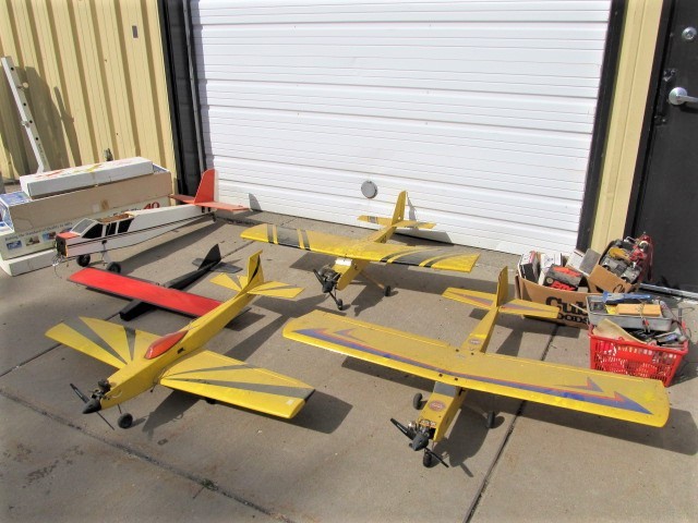 lot 169 image: Large Estate Lot of RC Planes Motors Controllers Accessories 