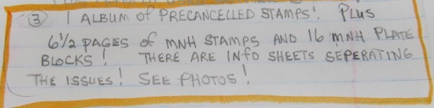 lot 222 image: Album Full of Precancelled Stamps - Mint Never Hinged Stamps - 16 Plate Blocks & Old US Stamps