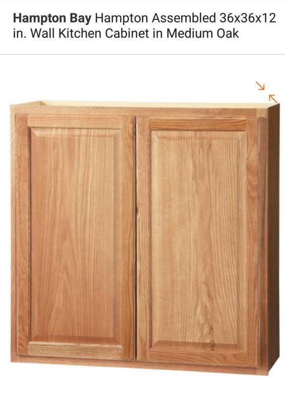 Hampton Bay Assembled 36x36x12 In Wall Kitchen Cabinet In Medium Oak 2ez Auctions 2 New In Box Patio Furniture Flooring Tools Cabinets Pallet Lots And More 2 Day Guaranteed Delivery Available K Bid