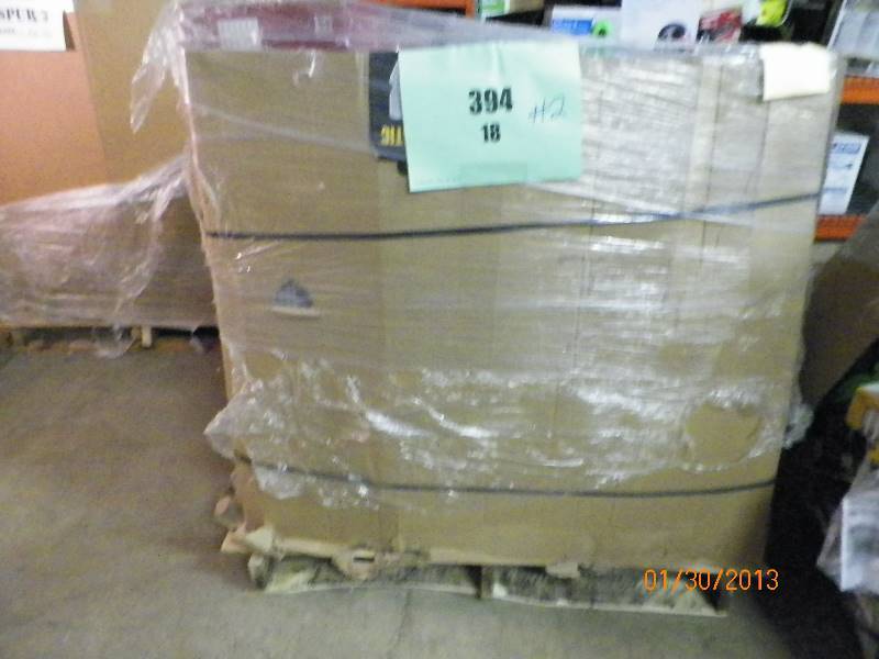 lot 2 image: This item is a pallet of bulk store returns. Some of which are unopened, used or for parts only. The items on this pallet have not been fully tested. We encourage interested buyers to inspect this pallet to ensure what they are receiving.