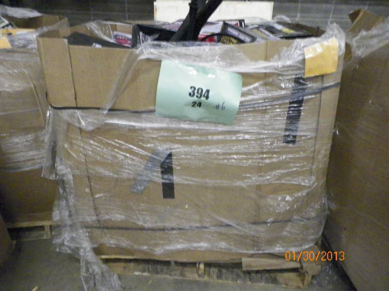 lot 6 image: This item is a pallet of bulk store returns. Some of which are unopened, used or for parts only. The items on this pallet have not been fully tested. We encourage interested buyers to inspect this pallet to ensure what they are receiving.