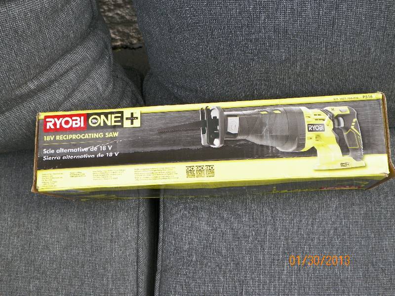lot 49 image: New IN BOX - Ryobi - 18-Volt ONE Cordless Reciprocating Saw (Tool-Only)
