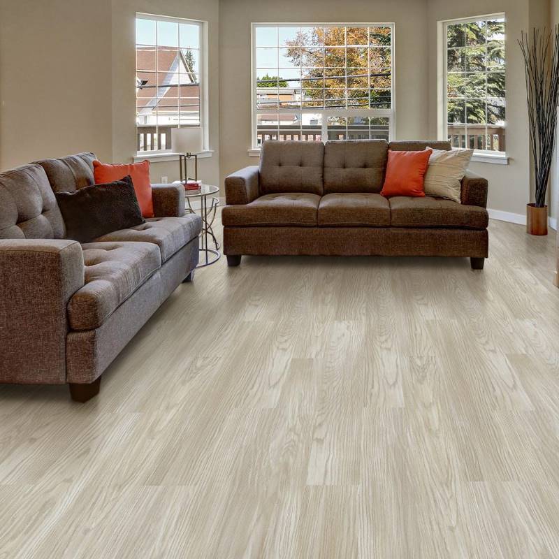 lot 74 image: LifeProof - Powder Oak 7.1 in. x 47.6 in. Luxury Vinyl Plank Flooring (18.73 sq. ft.box) - 2 BOXES