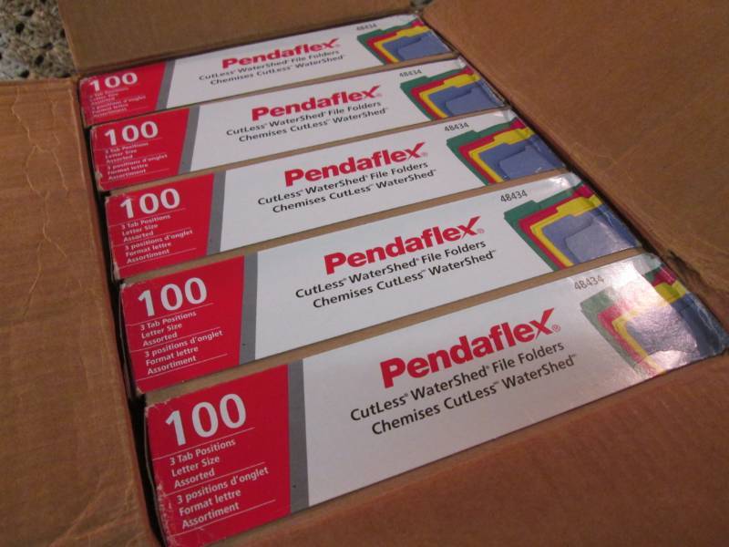 Lot of 500 Letter Size File Folders...