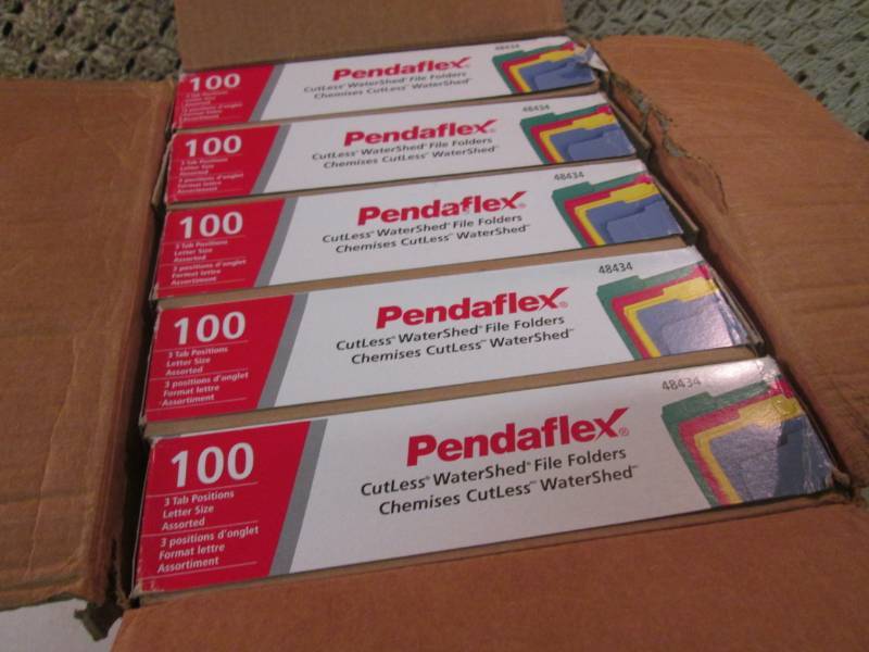 Lot of 500 Letter Size File Folders...