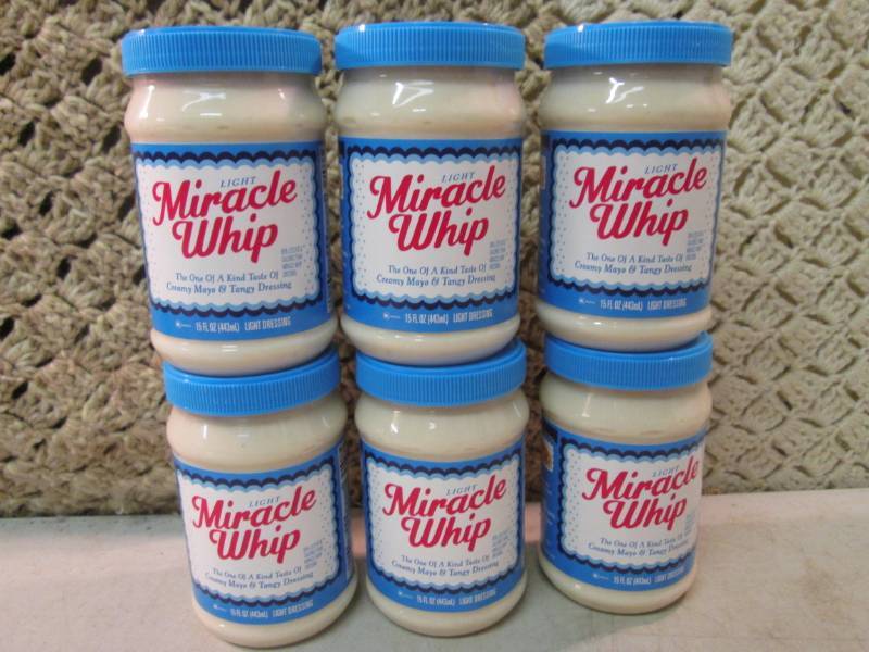 6 Jars of Light Miracle Whip Best b...